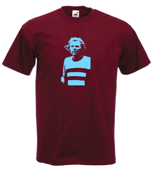 Bobby Moore Of West Ham Claret Football Club FC Soccer T-Shirt  - All Sizes - Small To 5XL
