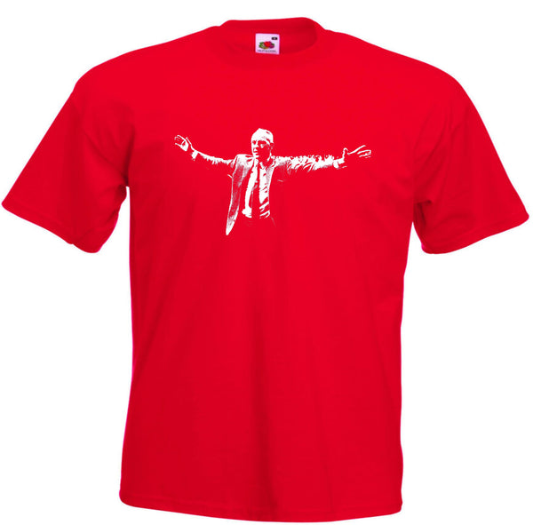 Bill Shankly ' Shanks ' Of Liverpool FC Football Club Team Red T-Shirt - Sizes Small to 5XL