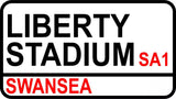Swansea City T-Shirt Liberty Stadium Football Fan Supporter Unisex Adult Cotton