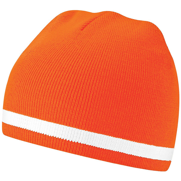 Holland Orange/White Beanie Hat