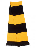 Gold & Black Traditional Retro Football Bar Scarf