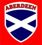 Youth Aberdeen Football Team Scottish Flag T-Shirt