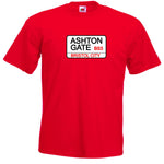Kids Bristol City FC Ashton Gate Street Sign Football Club T-Shirt
