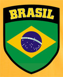 Brazil / Brasil Retro Style Football Soccer T-Shirt