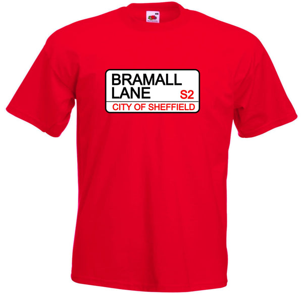 Kids Youth Sheffield United Bramall Lane Street Sign Football Club Soccer T-Shirt