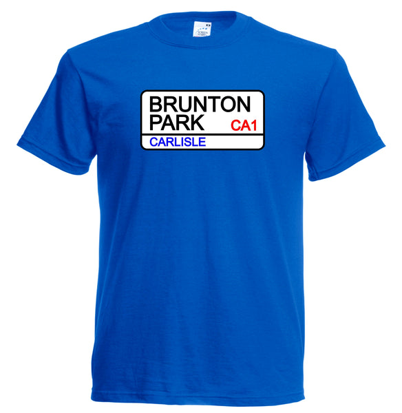 Kids Carlisle United FC Brunton Park Street Sign Football Club T-Shirt