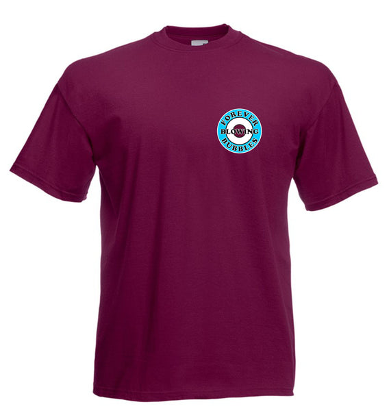 Youth Kids Forever Blowing Bubbles West Ham Mod Roundel Breast Logo T-Shirt