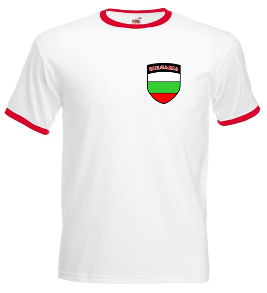 Bulgaria Bulgarian Team Flag T-Shirt Retro Style Football Soccer T-Shirt