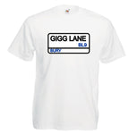 Kids Bury FC Gigg Lane Street Sign FC Football Club T-Shirt