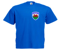 Kids Youth Cardiff City FC Football Club Retro Style Football Soccer T-Shirt