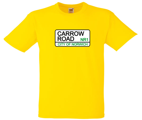Kids Youth Norwich City FC Carrow Road Street Sign Football Club Soccer T-Shirt