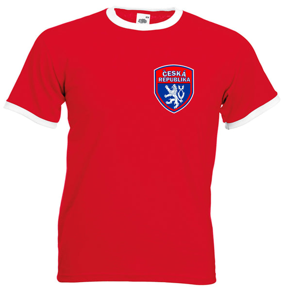 Czech Republic Ceska Republika Football Team Retro T-Shirt