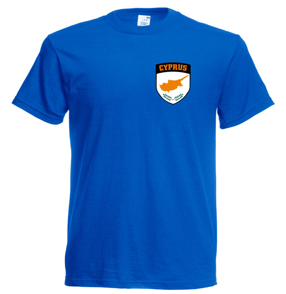 Kids Blue Cyprus Football Soccer T-Shirt