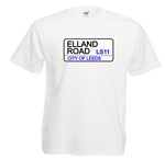Kids Leeds United Ground Elland Road Street Sign Football Club Soccer T-Shirt