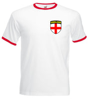 England English National Teaml White T-Shirt - Sizes Small to 3XL