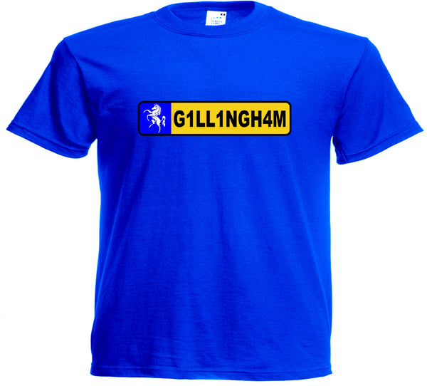Kids Gillingham FC No Plate Retro Football Club T-shirt