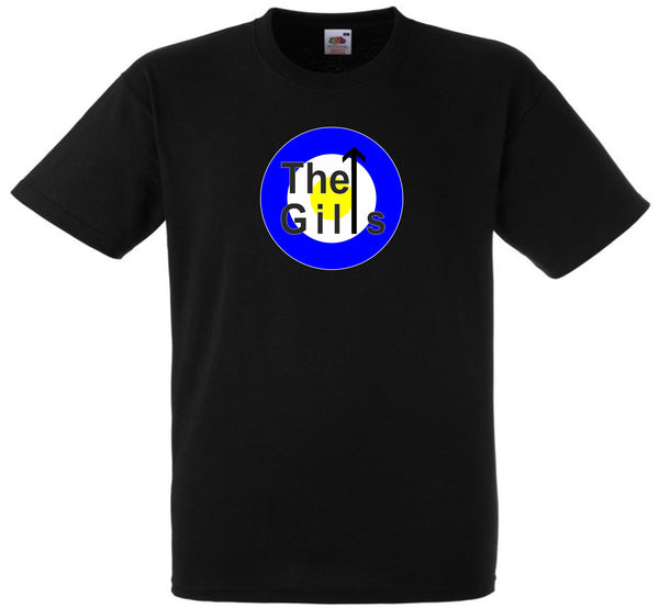 Gillingham FC The Gills Mod Roundel Football Club T-Shirt- Sizes Small to 5XL