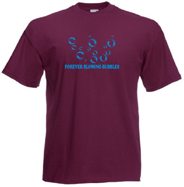 Youth Kids Forever Blowing Bubbles West Ham Football Club FC Soccer T-Shirt