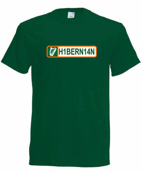 Hibernian FC No Plate Hibs Football T-Shirt Sizes Small to 3XL
