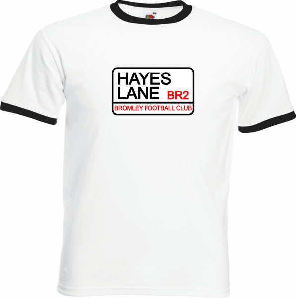 Bromley FC Hayes Lane Street Sign FC Football Club T-Shirt - Sizes Small to 3XL