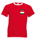 Hungary Magyar Retro Style Red Football Soccer T-Shirt