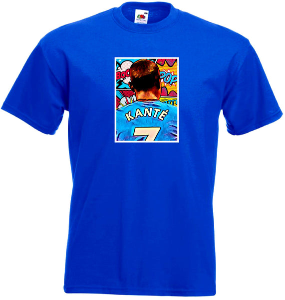 N'Golo Kanté Pop Art Football T-Shirt - Sizes Small to 5XL