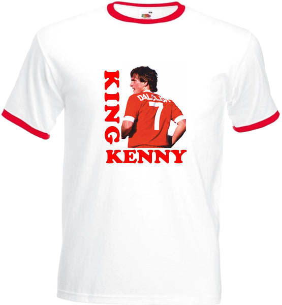 King Kenny Dalglish No 7 Football Club Legend Retro T-Shirt