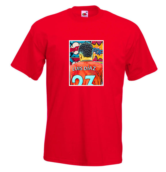 Youth Kids Luis Diaz Pop Art T-Shirt