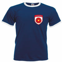 Lancashire Retro Style Cricket T-Shirt