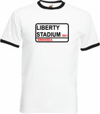 Swansea City T-Shirt Liberty Stadium Football Fan Supporter Unisex Adult Cotton