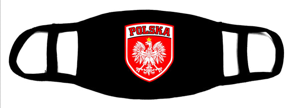 Poland Polska Polish Shield Face Mask Covering