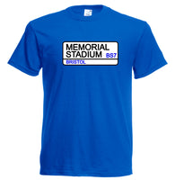 Kids Bristol Rovers FC Memorial Stadium Street Sign Football Club T-Shirt
