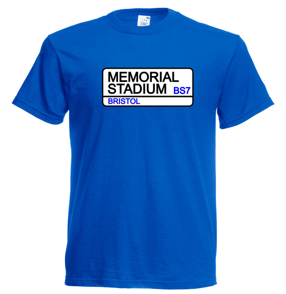 Bristol Rovers FC Memorial Stadium Street Sign Football Club T-Shirt - Sizes Small to 5XL