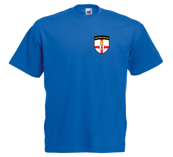 Kids blue Northern Ireland Football Soccer T-Shirt
