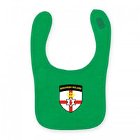 Baby Baby's Babies Northern Ireland Irish Football Flag Crest Green Football Fan Bib