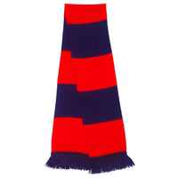 Navy & Red Traditional Retro Football Bar Scarf