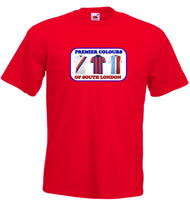 Premier Colours Of South London Football Shirts Adult T-Shirt - Sizes Small to 5XL