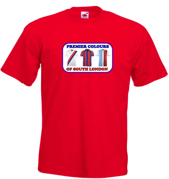 Premier Colours Of South London Football Shirts Adult T-Shirt - Sizes Small to 5XL