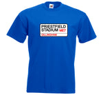 Kids Gillingham FC Priestfield Stadium Street Sign Football Club Soccer T-Shirt