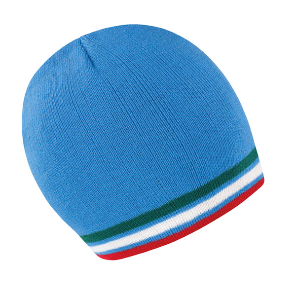Italy Blue / Red / White / Green National Football Team Beanie Hat