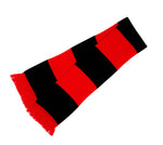 Black & Red Traditional Retro Football Bar Scarf