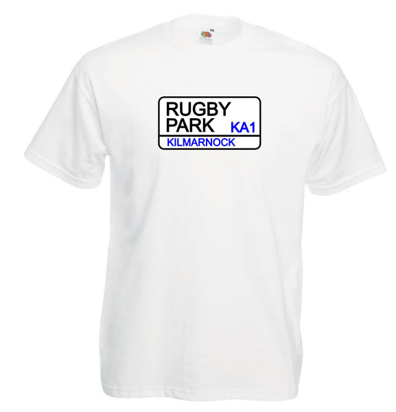 Kilmarnock FC Rugby Park Street Sign Football Club Soccer T-Shirt - Sizes Small to 5XL