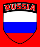 Russia Russian Crest Football Soccer National Team Red T-Shirt - All Sizes Available