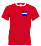 Russia Russian Crest Football Soccer National Team Red T-Shirt - All Sizes Available