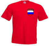 Kids Russia Russian Crest Football Soccer National Team Red T-Shirt