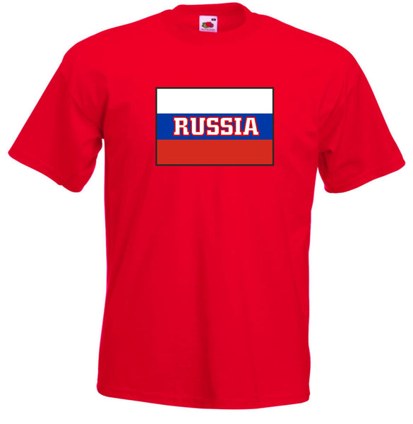 Kids Russia Russian Flag T-Shirt - Sizes 3/4 to 12/13