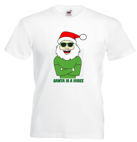 Santa Is A Hibee Christmas Youth Kids T-Shirt