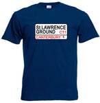 St Lawrence Ground Canterbury Kent Cricket Club Street Sign T-Shirt - Sizes Small to 5XL