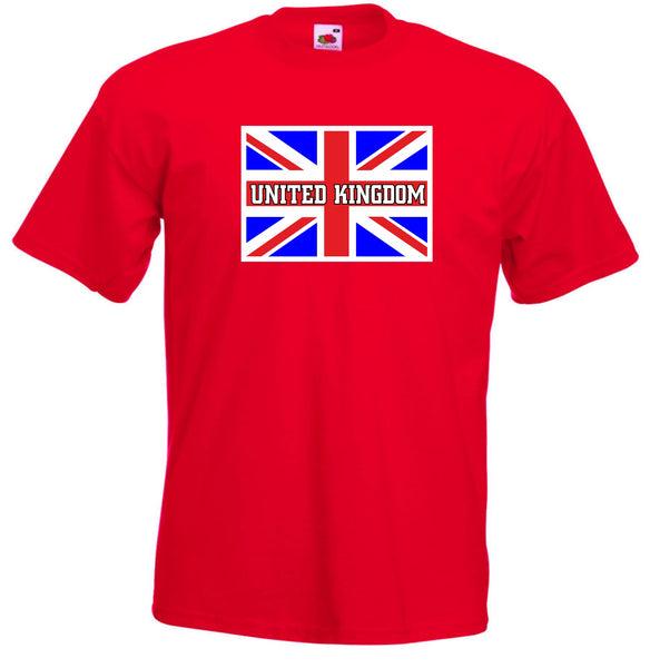 Kids United Kingdom UK Union Jack Flag T-Shirt - Sizes 3/4 to 12/13