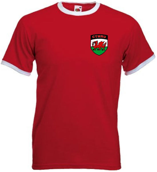 Wales Welsh Retro Football / Rugby National Team T-Shirt